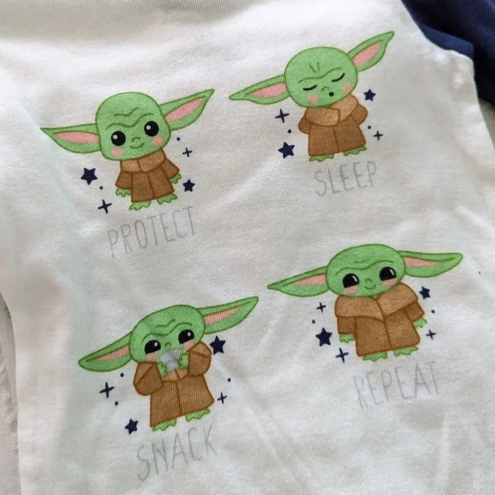 Star Wars Baby Yoda Grogu 4-Piece Pajama Set NWT size 3t